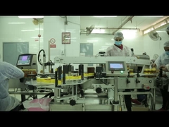 স্বয়ংক্রিয় উচ্চ গতির দুই পক্ষের গ্লাস জার বোতল লেবেলিং মেশিন